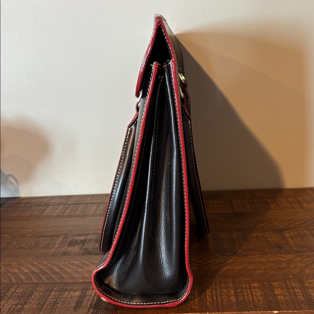 LODIS, Genuine Black Leather Tote Bag - Picture 3 of 8